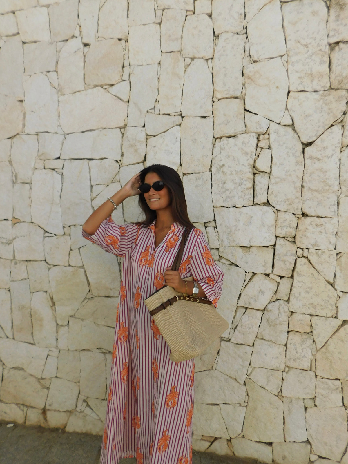 Vestido playa langosta