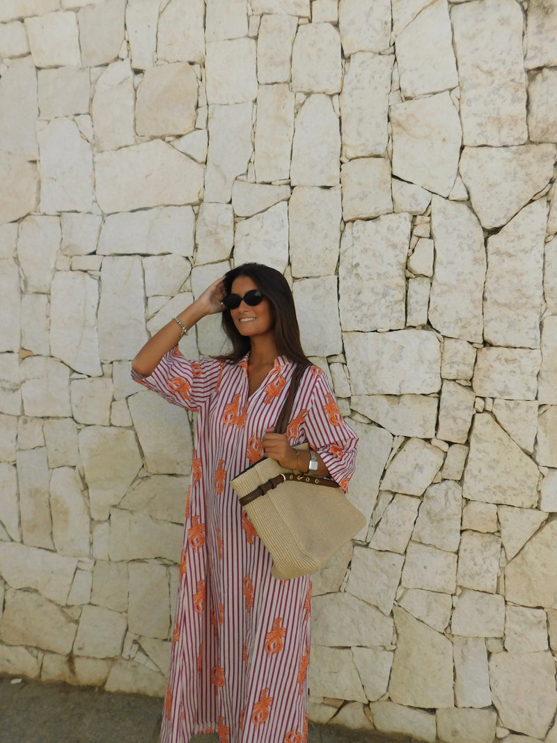 Vestido playa langosta