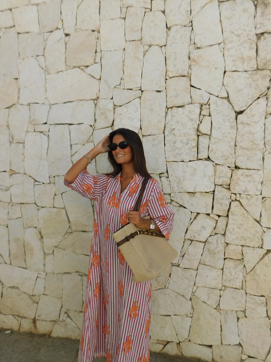Vestido playa langosta