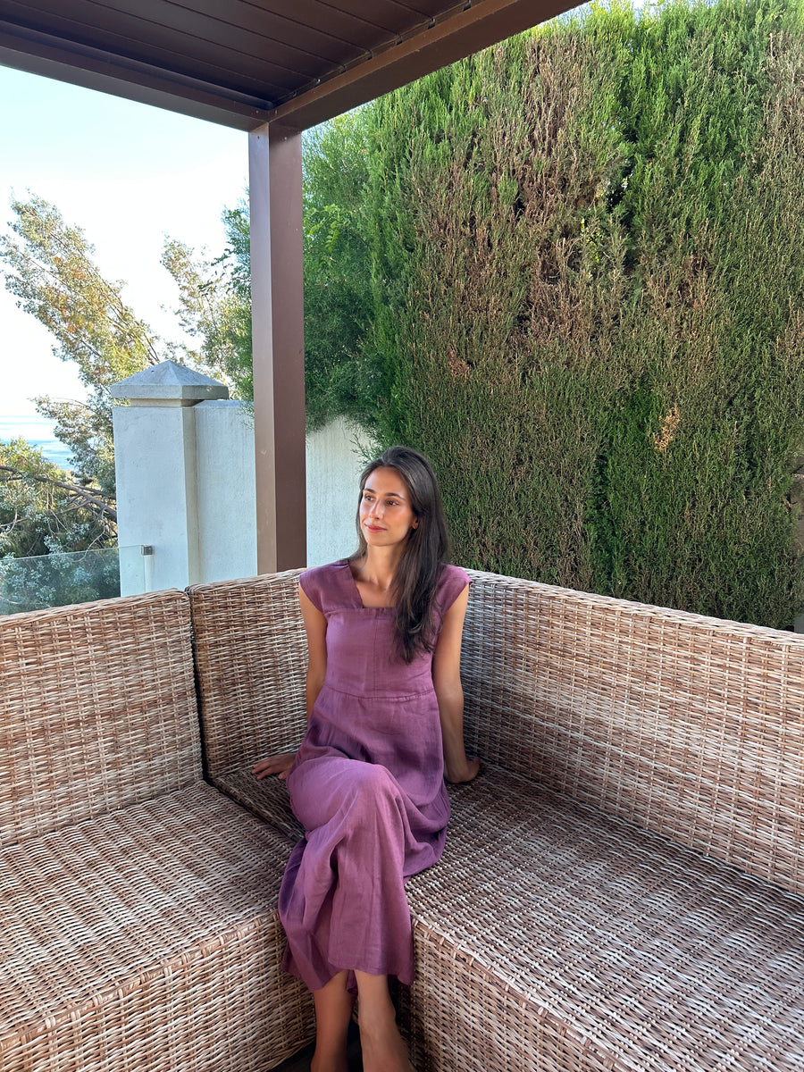 Vestido Maxi Malva